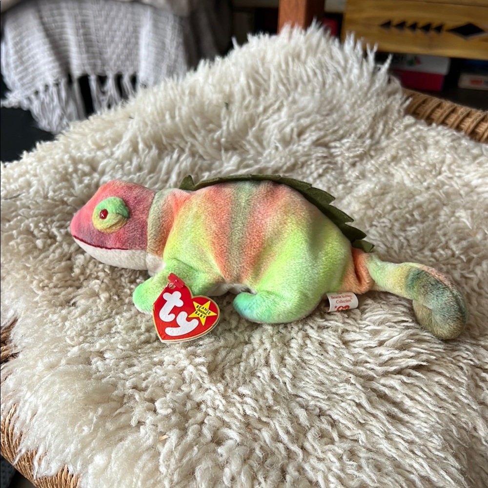 Ty Multicolor Chameleon Plush Toy